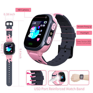 Gym Fitness Kids Smart Watch Boys Girls GPS Waterproof Smartwatch SIM Card Anti-lost Watches Call for  Clock Location Tracker