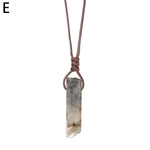 Load image into Gallery viewer, Chakra Rock Necklace Golden Plated Quartz Pendant 1Pc Irregular Rainbow Stone Natural Crystal
