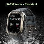 Charger l&#39;image dans la galerie, Gym Fitness Waterproof Smart Watch Full Touch Smartwatch For Android Xiaomi Blood Pressure Oxygen Fitness Watch 5 Atm  Military Style
