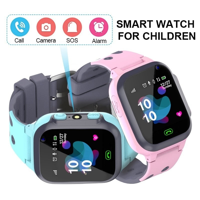 Gym Fitness Kids Smart Watch Boys Girls GPS Waterproof Smartwatch SIM Card Anti-lost Watches Call for  Clock Location Tracker