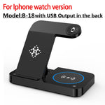 Charger l&#39;image dans la galerie, Fast Charging Dock Station Apple Samsung Watch Airpods Pro IWatch100W 4 in 1 Wireless Charger Stand For IPhone 14 13 12 11 X
