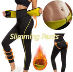 이미지를 갤러리 뷰어에 로드 , Women&#39;s High Waist Neoprene Sauna Slimming Pants Gym Fitness Workout Hot Thermos Sweat Sauna Leggings
