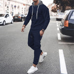 Lade das Bild in den Galerie-Viewer, Men&#39;s Casual Sweater shirts Sweatpants Street wear Tracksuit Jogger Sportswear Pullover Solid Color  Sets
