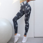 Charger l&#39;image dans la galerie, Gym Fitness Seamless Tie Dye Leggings Women&#39;s Yoga Pants Push Up Workout Sports Legging High Waist Tights Gym Clothing
