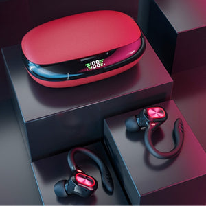 Gym Fitness  Sports Bluetooth Wireless HeadphonesMusic Earphones Business Headset Waterproof Earbuds Suitable For All Smart Phones