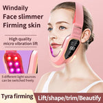 Lade das Bild in den Galerie-Viewer, Vibration Massager Facial Lifting Device LED Photon Therapy Facial Slimming  Double Chin V Face Shaped Cheek Lift  Belt Machine
