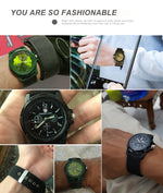 Загрузить изображение в средство просмотра галереи, Nylon Band Military Style Watch Men Wrist Watch Quartz Men Sports Watch
