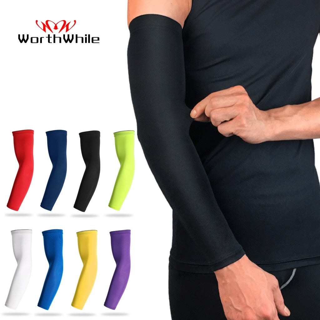 Arm Compression Sleeve Basketball Cycling Arm Warmer Summer Running UV Protection Volleyball Bands