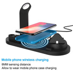 Загрузить изображение в средство просмотра галереи, 4 in 1 Qi Wireless Charger For iPhone 11 X XS XR 8 10W Type C USB Fast Charging Dock Stand for Apple Watch 5 4 3 2 Airpods
