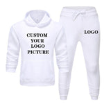 Charger l&#39;image dans la galerie, Women and Men&#39;s Tracksuit Jogging Sportswear Printed Hoodies Pants Set Customized Your picture
