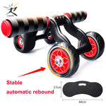 Charger l&#39;image dans la galerie, Fitness Abdominal Wheel AB Roller With Mat Abdominal Muscle Trainer for Fitness Exercise Gym Training Equipment Rebound Roller
