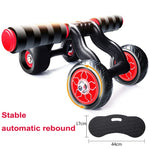 Charger l&#39;image dans la galerie, Fitness Abdominal Wheel AB Roller With Mat Abdominal Muscle Trainer for Fitness Exercise Gym Training Equipment Rebound Roller
