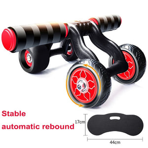 Fitness Abdominal Wheel AB Roller With Mat Abdominal Muscle Trainer for Fitness Exercise Gym Training Equipment Rebound Roller