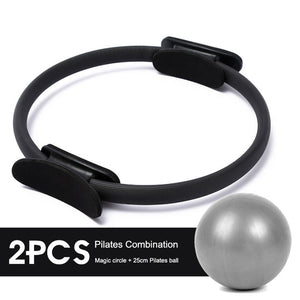 5PCS Yoga Ball Magic Ring Pilates Circle Exercise Equipment Workout Fitness Training Resistance Support Tool Stretch Band