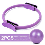 Загрузить изображение в средство просмотра галереи, 5PCS Yoga Ball Magic Ring Pilates Circle Exercise Equipment Workout Fitness Training Resistance Support Tool Stretch Band

