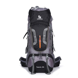 Sport Travel Bag Aluminum alloy support Camping Hiking Backpacks Big Outdoor Bag Backpack Nylon 80L