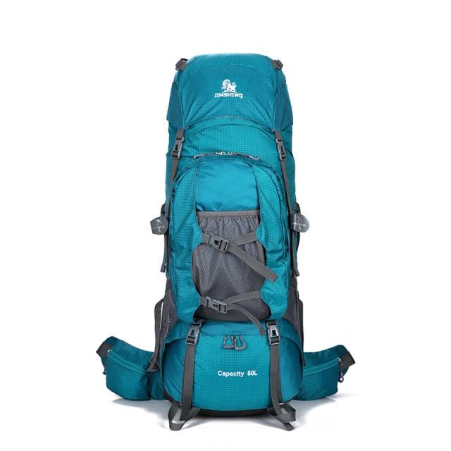 Sport Travel Bag Aluminum alloy support Camping Hiking Backpacks Big Outdoor Bag Backpack Nylon 80L