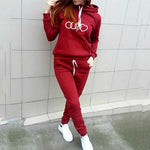 Load image into Gallery viewer, Gym Fitness Elegant Sets Women&#39;s Sweatsuits Sweatshirt With Pockets Casual Workout Suit Sets
