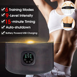 Charger l&#39;image dans la galerie, Intelligent EMS Fitness Trainer Belt LED Display Electrical Stimulator Abdominal Muscle Sticker Training Device Home Gym
