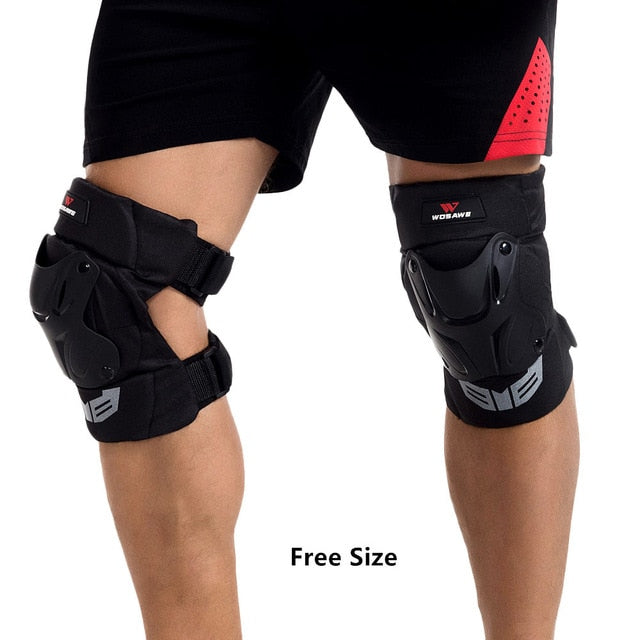 Knee Pads Protector Motocross Snowboard Skateboard Ski Roller Hockey Sports Protection Support Kneepad Set
