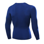 이미지를 갤러리 뷰어에 로드 , Men&#39;s Compression Under Base Layer Top Long Sleeve Tights Sports Quick Dry Running T-shirt Gym Fitnesswear Shirt
