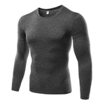 Charger l&#39;image dans la galerie, Men&#39;s Compression Under Base Layer Top Long Sleeve Tights Sports Quick Dry Running T-shirt Gym Fitnesswear Shirt
