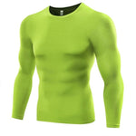 Cargar imagen en el visor de la galería, Men&#39;s Compression Under Base Layer Top Long Sleeve Tights Sports Quick Dry Running T-shirt Gym Fitnesswear Shirt
