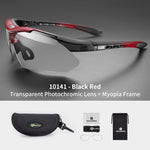 이미지를 갤러리 뷰어에 로드 , Phototropic Cycling Glasses Sports Sunglasses MTB Road Cycling Protection Goggles
