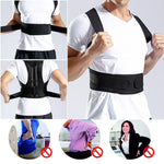 Cargar imagen en el visor de la galería, Back Waist Posture Support Adjustable Adult  Belt Waist Trainer Shoulder Lumbar Brace Spine Support Belt Vest
