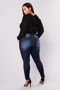 Women's Plus Size High Waist Jeans Casual Denim Jeans High Quality Pants