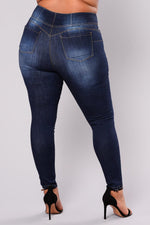 Lade das Bild in den Galerie-Viewer, Women&#39;s Plus Size High Waist Jeans Casual Denim Jeans High Quality Pants
