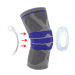 이미지를 갤러리 뷰어에 로드 , 1 Piece Silicone Full Knee Brace Strap Knee Support Strong Meniscus Compression Protection Sport Pads Running Basket Standing
