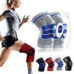 Load image into Gallery viewer, 1 Piece Silicone Full Knee Brace Strap Knee Support Strong Meniscus Compression Protection Sport Pads Running Basket Standing
