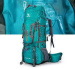 Lade das Bild in den Galerie-Viewer, Sport Travel Bag Aluminum alloy support Camping Hiking Backpacks Big Outdoor Bag Backpack Nylon 80L
