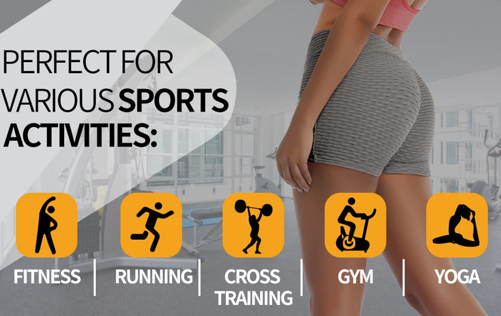 Women's Shorts Push Up Gym Yoga Running Sports Shorts Gym Fitness Leggings