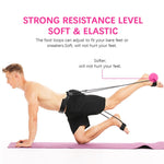 Load image into Gallery viewer, Yoga Elastic Resistance Bands Fitness Training Bands Waist Belt Pedal Exerciser for Legs Butt Muscle Workout
