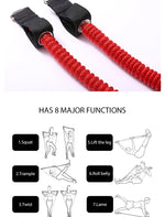Charger l&#39;image dans la galerie, Resistance Band With Strength Training Bar For Men And Women Rubber Loop Tube Bands Body Workout Fitness Stick Slimming Exercise
