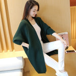 Lade das Bild in den Galerie-Viewer, Gym Fitness Women&#39;s Casual Long Knitted Loose Ladies Sweaters Cardigans Style
