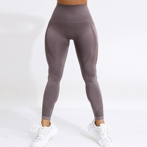 Gym Fitness High Waist Push Up Seamless Fitness Workout Legging For Women