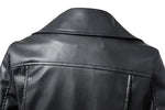 Cargar imagen en el visor de la galería, Gym Fitness Women&#39;s Jacket Long Sleeve casual Simulated Leather Zipper Turn-down Collar Motor Biker Jacket With Belt
