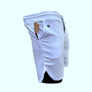 Men's 2 in 1 Training Gym Fitness Shorts  Joggers Sports Workout Shorts