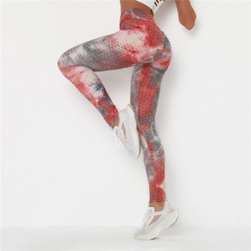 Heart Shape Leggings Women's New Red Black Color High Waist Pants Patchwork Printed Leggings Big Size High Elastic