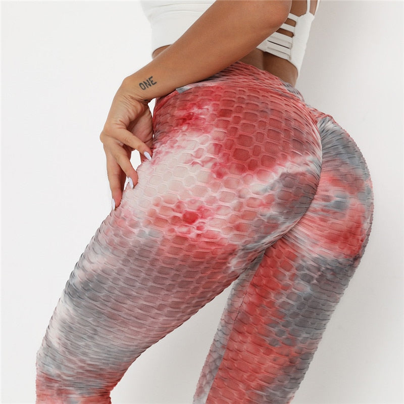 Heart Shape Leggings Women's New Red Black Color High Waist Pants Patchwork Printed Leggings Big Size High Elastic