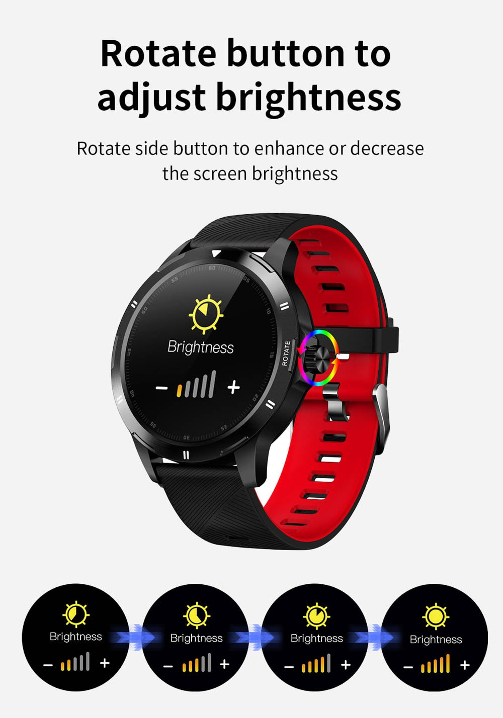 Touch Screen Multi-Dial Smartwatch Thermometer Watch  Full  For Android IOS Phone Multi-Mode Sports Fitness Tracker