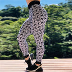 Cargar imagen en el visor de la galería, Women&#39;s High Waist  Workout Sports Leggings Digital Print Elastic Gym Fitness Running Pants
