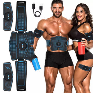 Abdominal Muscle Stimulator Trainer EMS Abs Weight Loss Fitness Equipment Training Electrostimulator Toner Exercise Gym Set