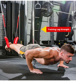 이미지를 갤러리 뷰어에 로드 , Elastic Resistance Band Pull up Bar Slings Straps Sport Fitness door horizontal bar Hanging Belt Chin Up Bar Arm Muscle Training
