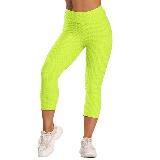 Women's Fitness Leggings Hips Up Booty Workout Pants Gym Fitnesswear High Waist Long Pants