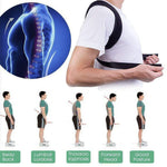 Загрузить изображение в средство просмотра галереи, Hot Posture Support Adjustable Back Support Belt Spine Back Shoulder Brace Support  Hunchback Belts
