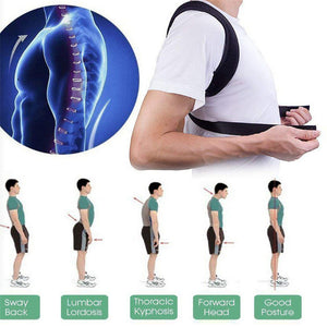 Hot Posture Support Adjustable Back Support Belt Spine Back Shoulder Brace Support  Hunchback Belts